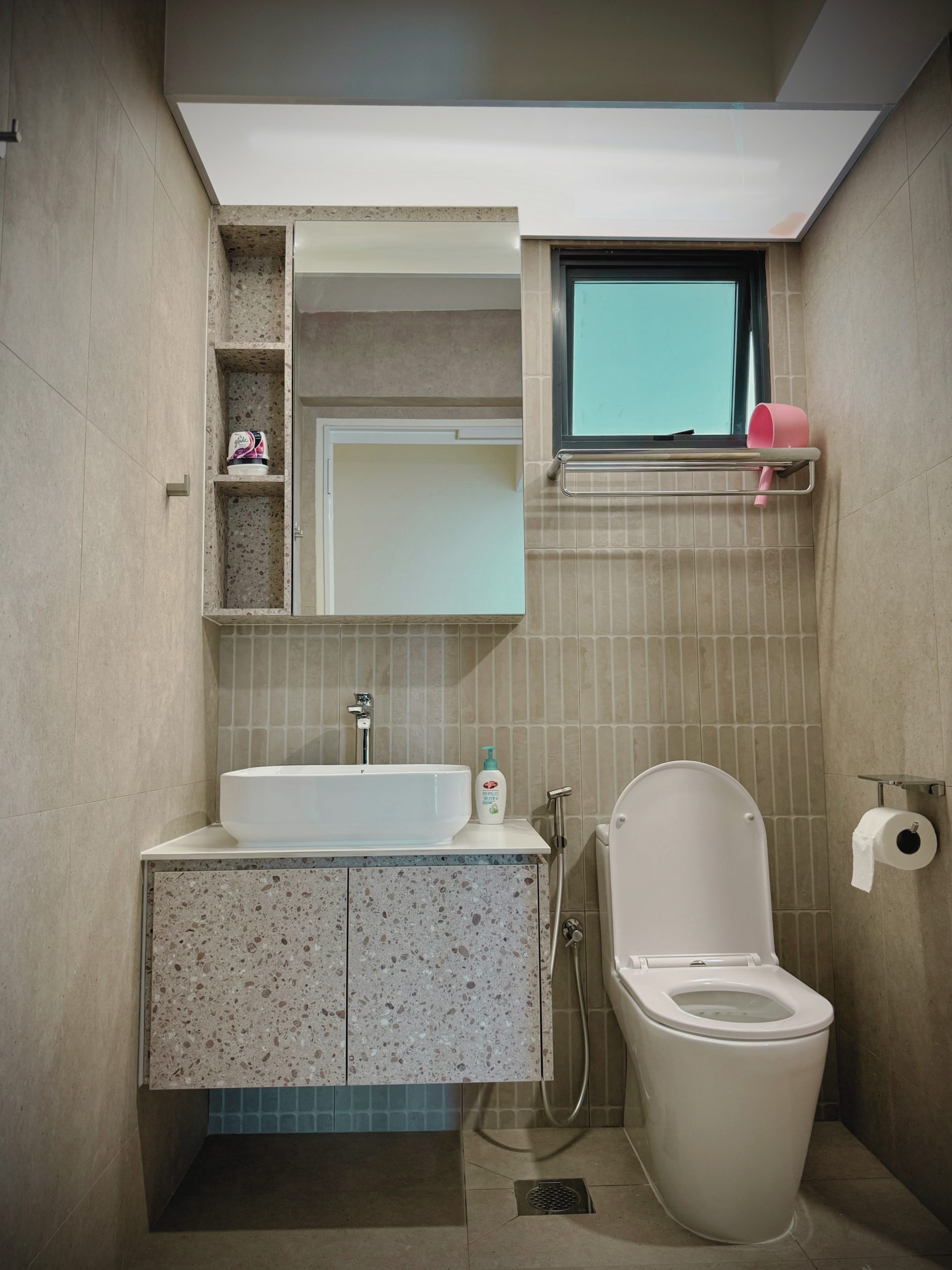 Bathroom Box up with light