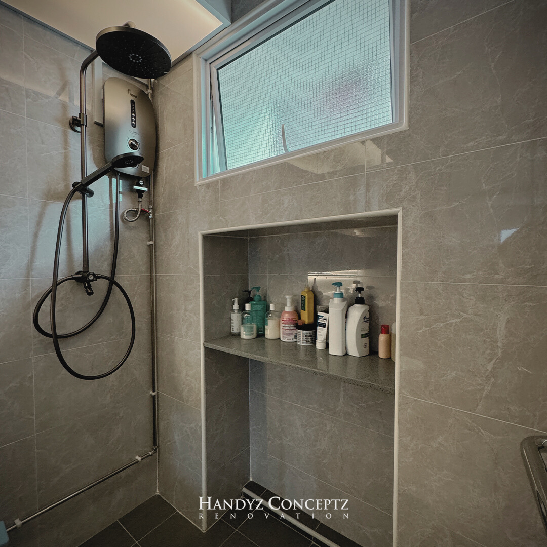 HDB Bathroom Shampoo Ledge