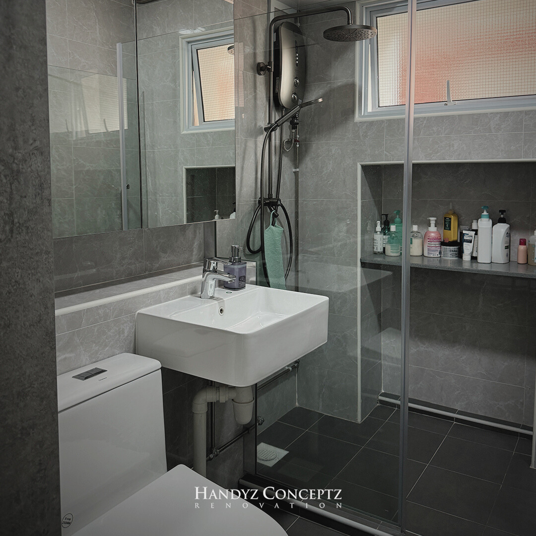 HDB Bathroom Shower Screen