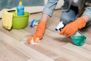 how to clean vinyl floors