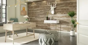 Vinyl Flooring on Walls